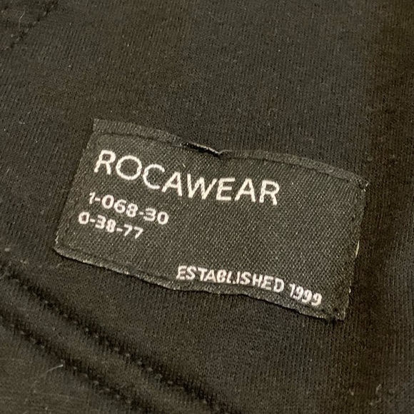 Rocawear Black & Gray Quilted Full-Zip Hoodie Small - Picture 4 of 8